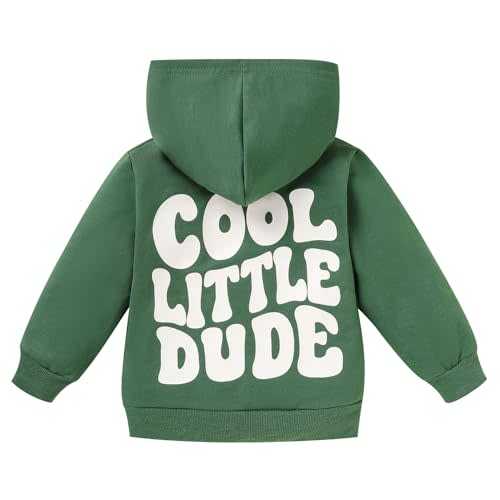 ZOELNIC Toddler Baby Boy Fall Winter Hooded Clothes Baby Boy Hoodie Tops Letter Printed Long Sleeve Sweatshirt