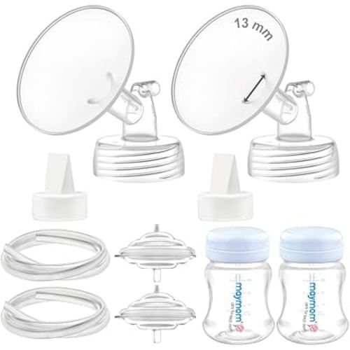 Maymom Pump Parts Compatible with Spectra S2 S1, 13mm Flange Valve Tube Bottle Backflow Protector, Not Original Spectra S2 Replacement Pump Parts Duckbill Valve Bottle