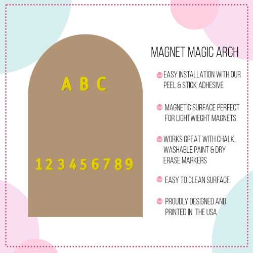 Magnet Magic Arch - Magnetic Wall Decal for Kids, Wall Decal, Chalkboard, Wall Decor, Kids Room Wall Decals, Custom Decal