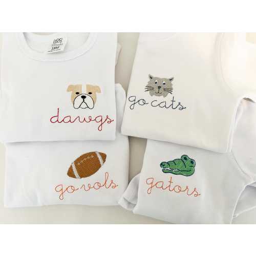 Children’s College bodysuit outfit/shirt, Mascot shirt, COLLEGE BASKETBALL shirt, little boy FOOTBALL outfit, baby outfit, baby outfit