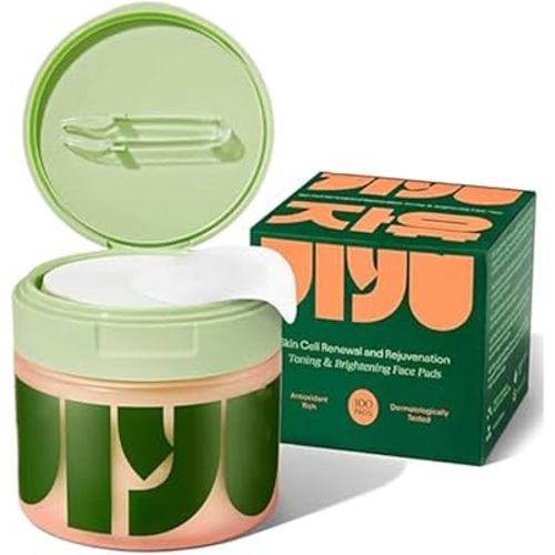 Toner Pads Korean Skincare, 100 Pcs Dark Spot Remover Pads, Hydrating Cottonpads with Snail Mucin, Deeply Moisturize and Improve Skin Firmness (1Pack)