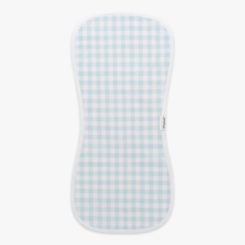 Picnic Gingham Burp Cloth - Blue