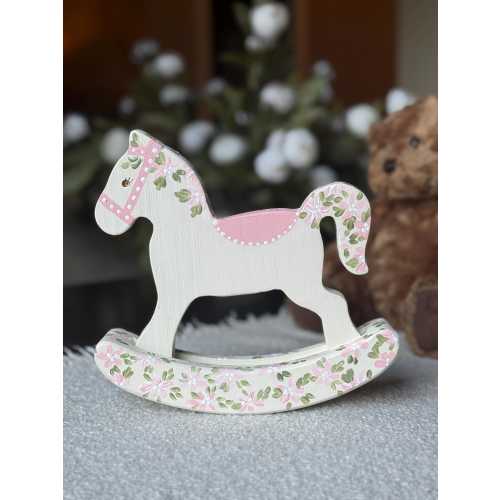 Hand painted rocking horse, nursery decor