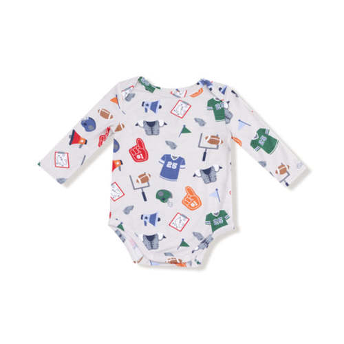 Game Day - Grey - Lap Shoulder Bodysuit