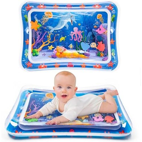 Yeeeasy Tummy Time Water Mat丨Inflatable Tummy Time Water Play Mat for Babies, Infants and Toddlers 3 to 24 Months Promote Development Toys Baby Toys essentials and Gifts
