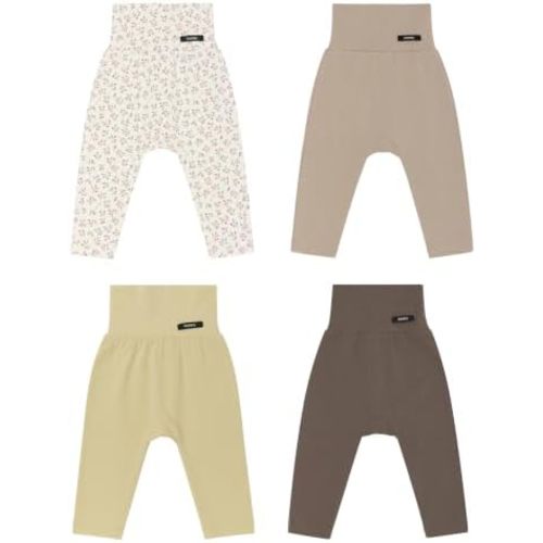 Konny Baby Pants Soft Modal High Waist Leggings 4P-Set | Stylish & Comfortable Baby Girl Boy Clothes