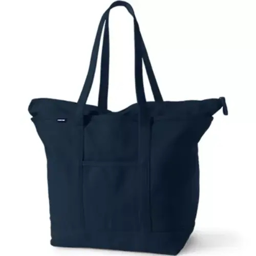 Medium 5 Pocket Open Top Canvas Tote Bag | Lands' End