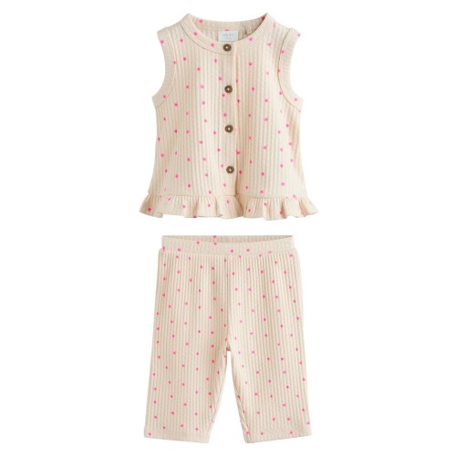Kids' Ribbed Vest & Pants Set