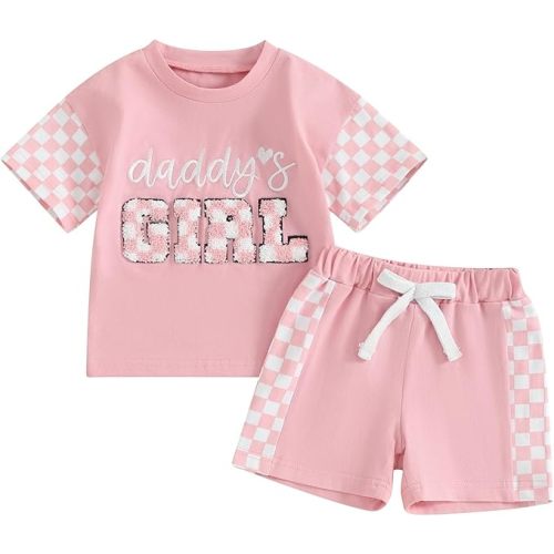 BeQeuewll Baby Girl Clothes Fall Winter Outfit Long Sleeve Sweatsuit Letter Sweatshirt+Pants 2Pcs Girls Clothes