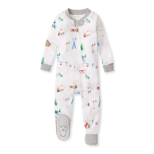 Ski Slopes Cotton Sleeper Footed PJs | Burt’s Bees Baby® – Burt's Bees Baby