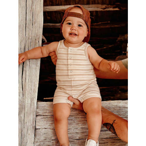 Biscuit Mixed Stripe / Organic Shortie – SpearmintLOVE