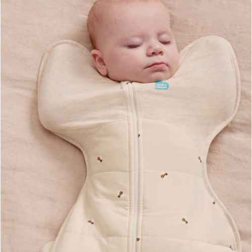 Newborn Swaddle Up™ 2.5 TOG Cotton Oatmeal Bees