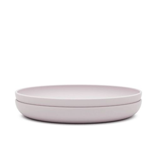 Lalo 2pk Silicone Dining Plates - Grapefruit