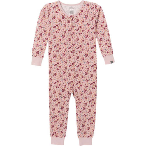 Baby & Toddler Girls Light Rose Floral Snug Fit Footless Pajamas