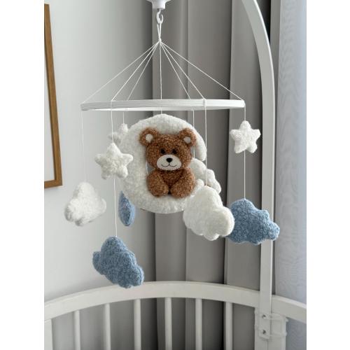 Teddy Bear Moon Crib Mobile