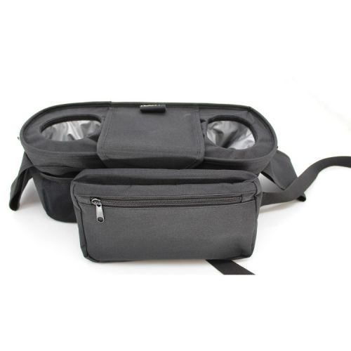 Hoovy Stroller Organizer with Storage, Insulated Cupholders & Detachable Bag: Compatible With Most Strollers, Storage Pockets, 5.5 Inch Height
