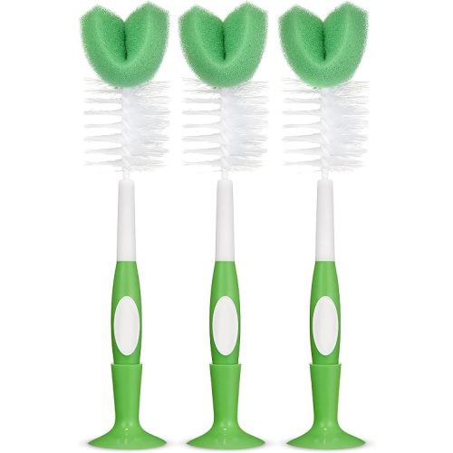 Amazon Basics Bottle Brush (Pack of 3), White (Previously Mama Bear)