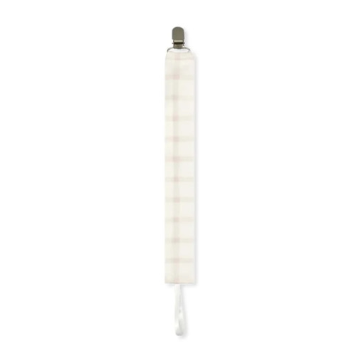 Legacy Pacifier Clip - Wilmington Pink Windowpane