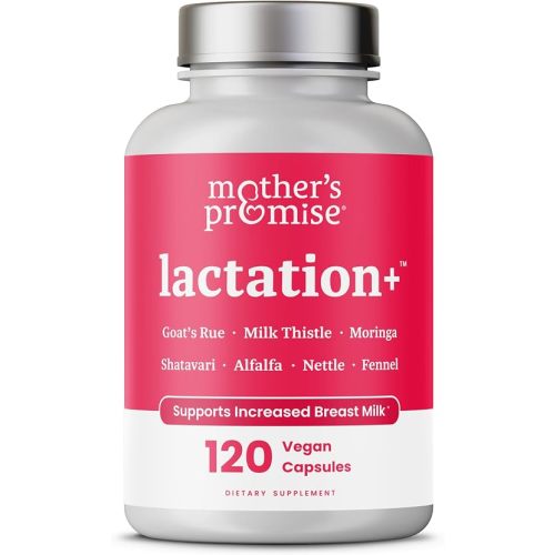 Lactation Support Breastfeeding Supplement with Organic Moringa, Goat’s Rue, Shatavari, Alfalfa, Fennel, Lactation Supplement for Milk Supply Increase, Breast Milk Supply Booster - 120 Vegan Capsules