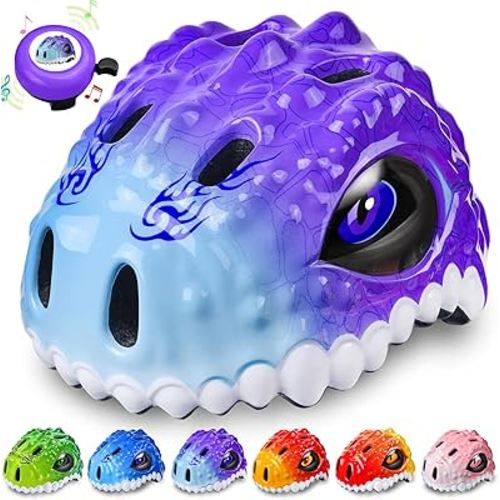 Toddler/Kids Bike Helmet for Boys Girls Adjustable Kids Helmet 3D Lightweight Ventilation and Multi-Sports Scooter Cycling Roller Balance Bike