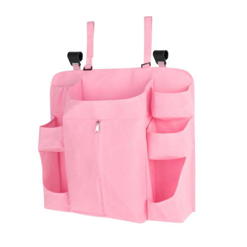 LeeQinersw Hanging Diaper Organizer Portable Nursery Organizer for Newborn Bedroom Baby Pink