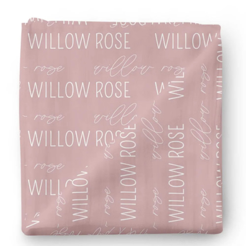 Personalized Baby Name Swaddle Blanket