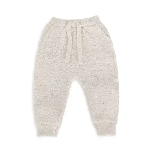 7AM Enfant Unisex Fuzzy Boxy Lounge Pants - Baby, Little Kid - Ecru/9-12M