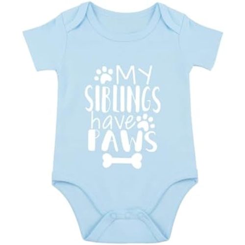 My Siblings Have Paws Baby Bodysuit I Love My Siblings Baby Bodysuits Babies Paws Clothes Unisex