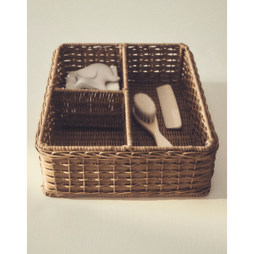 DIAPER RATTAN ORGANIZER BASKET - See all - KIDS AND BABY - BABY | Zara Home United States of America