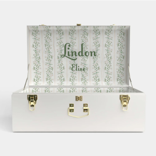 Grand Trunk - White - Darling Dogwood / Embroidery