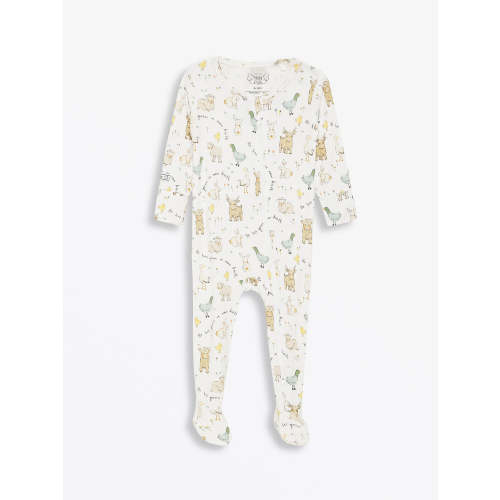 New Birth PJ Footed Onesie Bamboo – Holy Pals