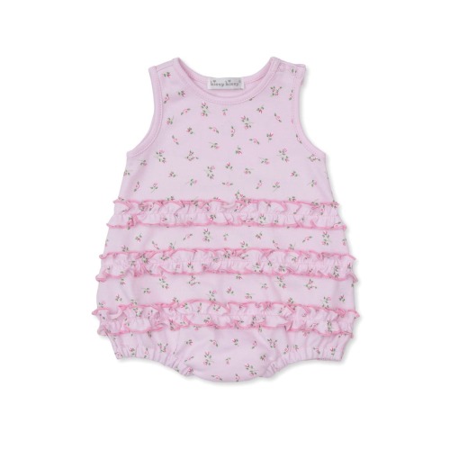 Garden Roses Ruffle Bubble Romper, 6-9M