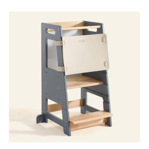 HARPPA Nordo | Safe & Stable Montessori Toddler Kitchen Wooden Tower - Perfect for Cooking & Learning, Counter Helper, Kitchen Tower, Gift for 2 Year Old