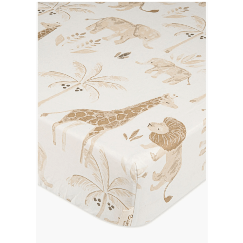 Cotton Sateen Fitted Crib Sheet