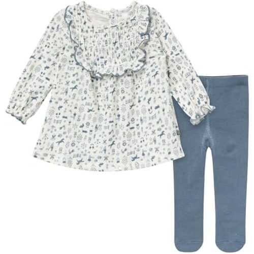 Modern Moments by Gerber Baby Girls' Dress and Tights Set