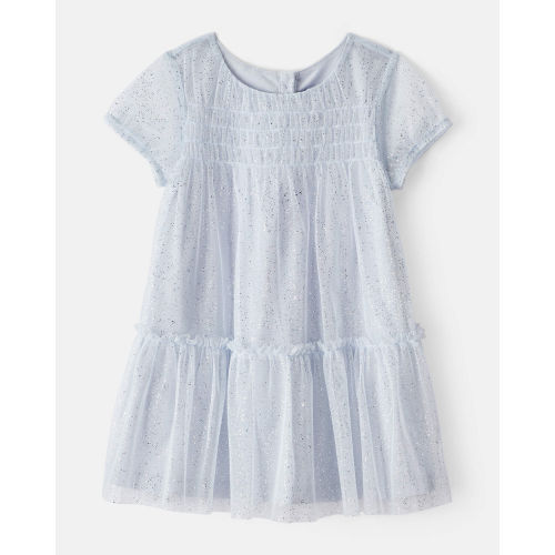 Toddler Girl Short-Sleeve Tulle Occasion Dress - Blue - OshKosh B'gosh | Carter's