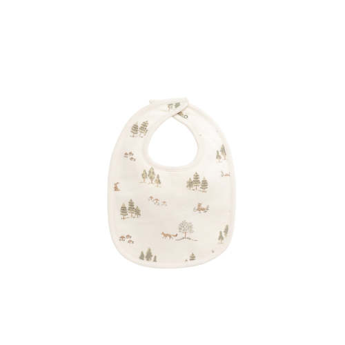 Organic Cotton Bib - Pine Forest Friends – Jamie Kay USA