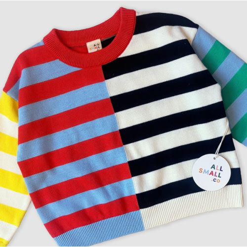 Crayon Stripe Sweater | All Small Co – All Small Co.