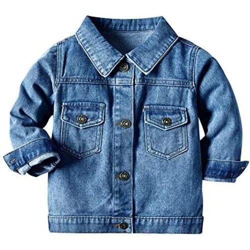 Baby Denim Jacket Long Sleeve Button Down - 6-12 months