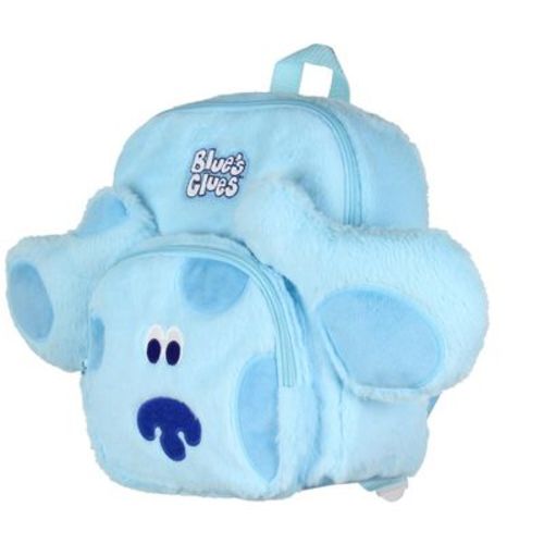 Blue's Clues Backpack for Kids Plush Character Cartoon Face 12 inch School Travel Book Bag