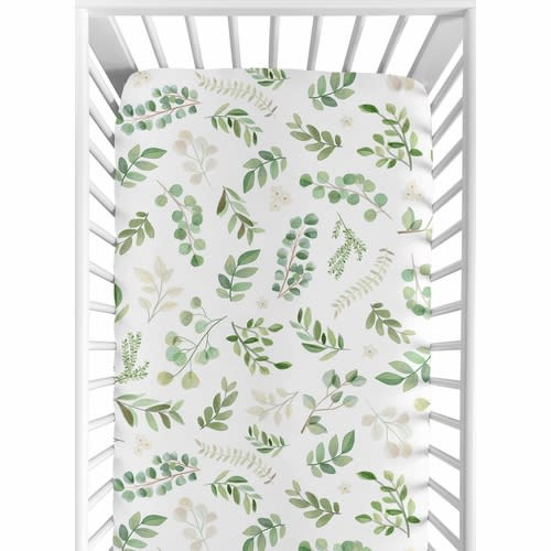 Botanical Collection Cotton Crib Sheet - 100% Cotton