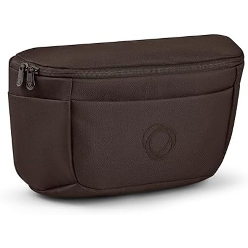 Bugaboo Organizer - Compact Size Multipocket Diaper Bag -Compatible with Any Stroller - Attaches to The Handlebar - Cocoa Brown
