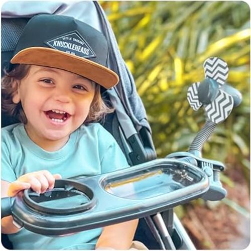 Nuby Cool Baby Stroller Clip-On Fan in Grey