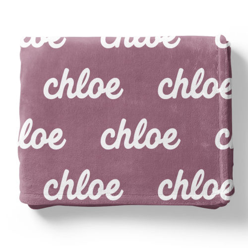 Violet Tones Personalized Color Blanket