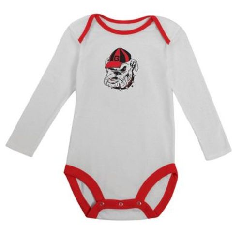 NCAA Georgia Bulldogs Infant Boys' 2pk Long Sleeve Bodysuit