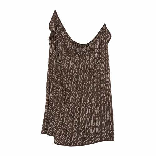 Swaddle Blanket in Espresso Herringbone