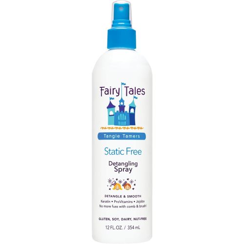 Fairy Tales Tangle Tamer Detangling Spray for Kids - Ultra Moisturizing and Anti Frizz Protection - Paraben Free, Sulfate Free - 12 Oz
