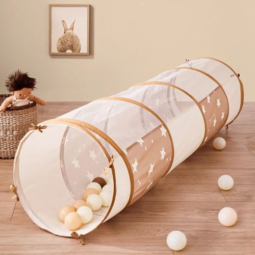Tiny Land® Adventure Play Tunnel Toys for Toddlers, 69" x 18" Pop Up Tunnel Crawl Through