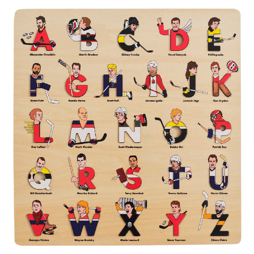 Hockey Legends Wooden Alphabet Puzzle