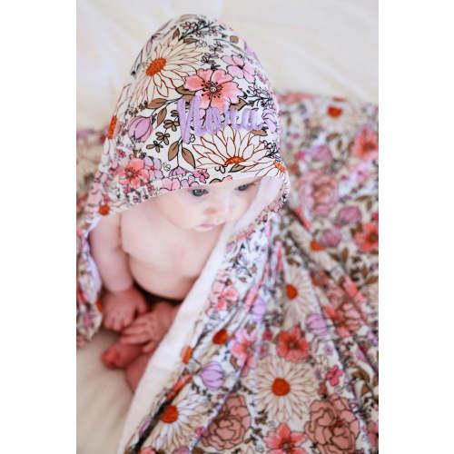 Embroidered Bamboo Hooded Towels for Babies | Caden Lane